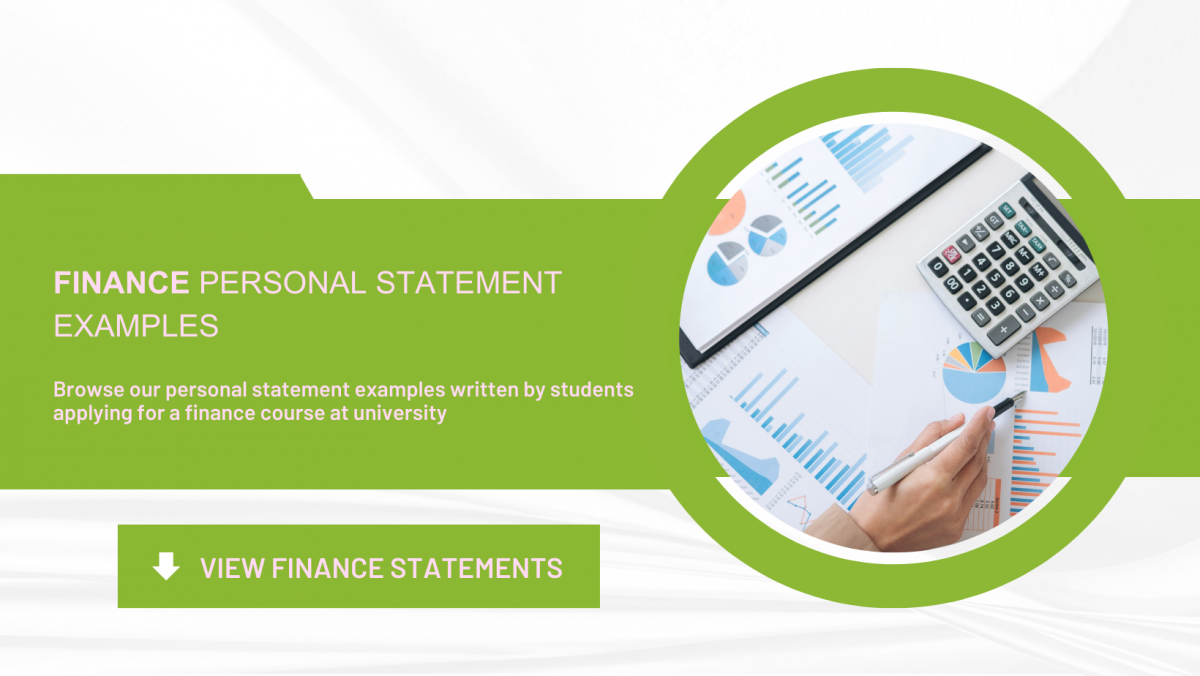 student room accounting and finance personal statement